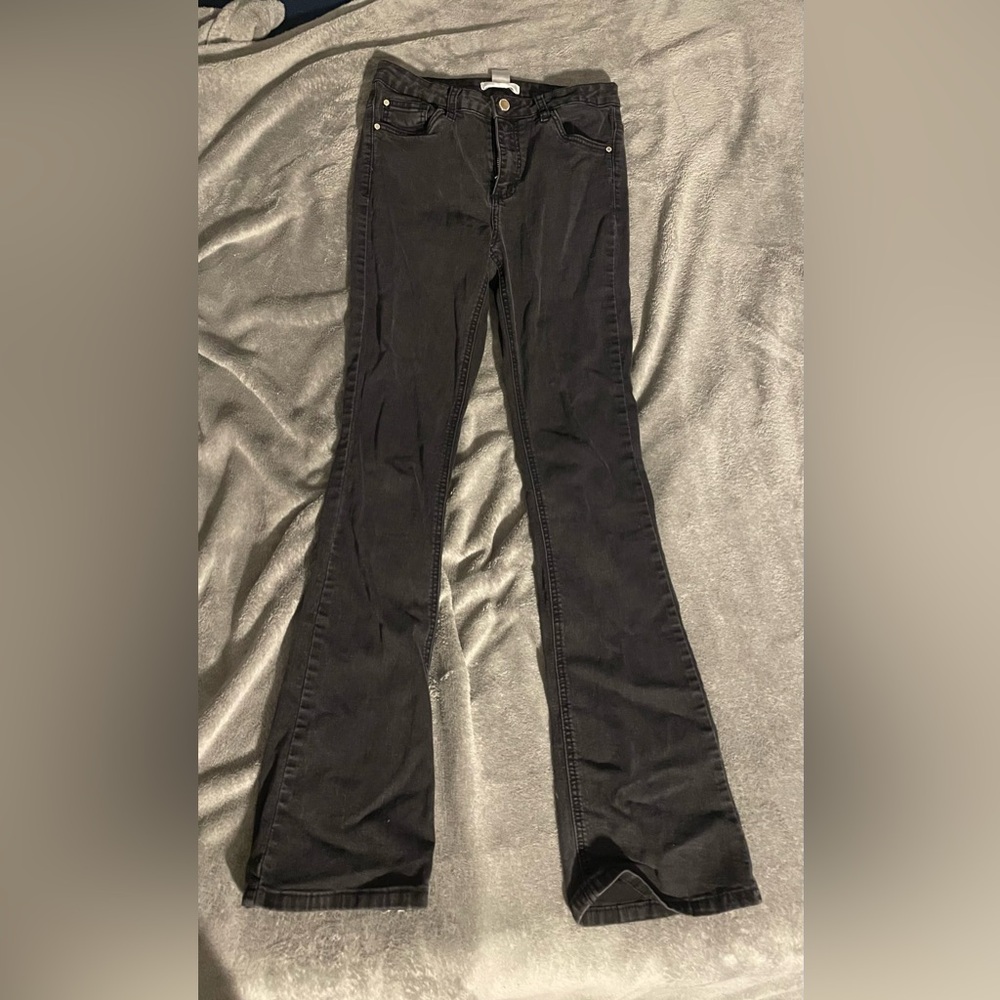 Revamped Black Boot Cut Jeans